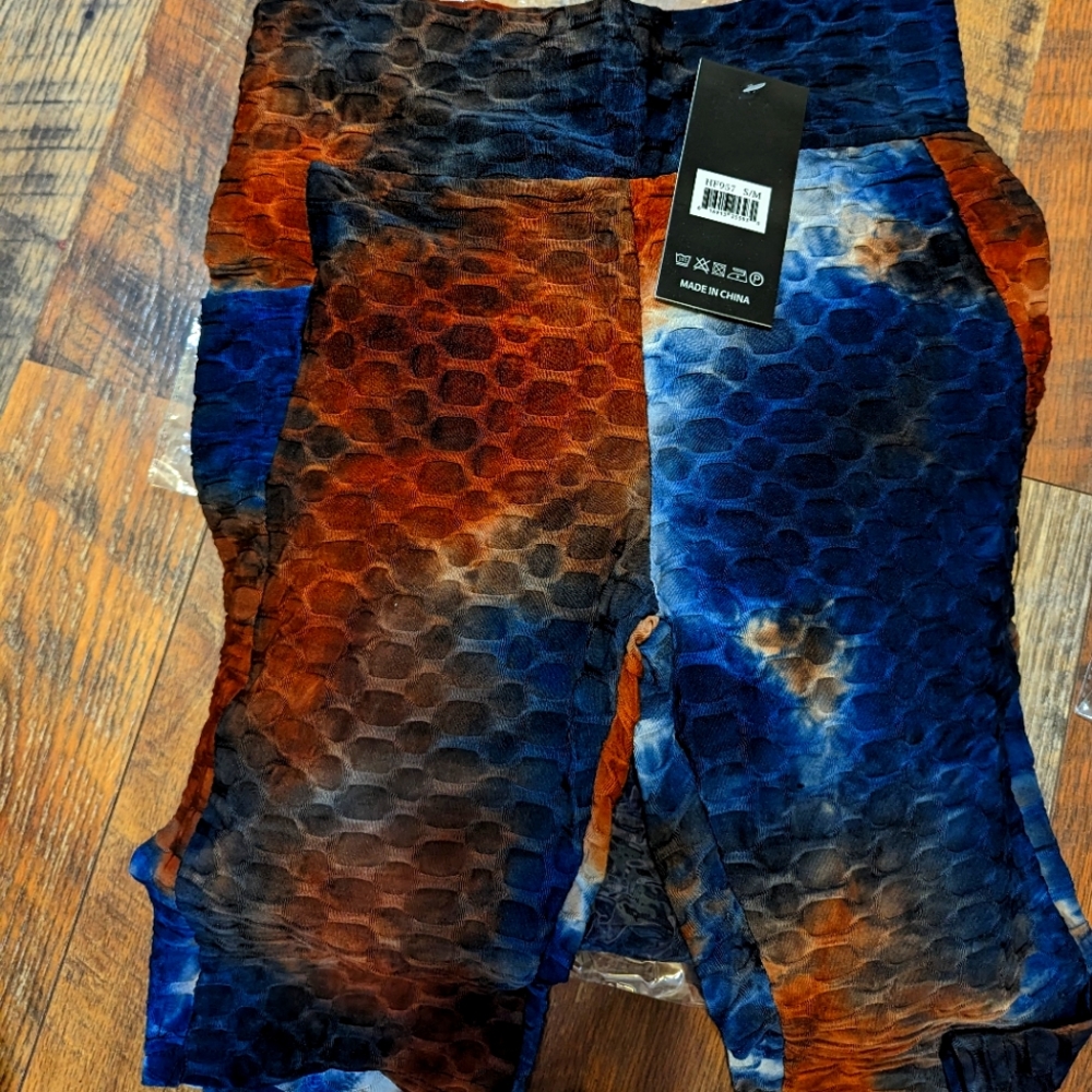 Brown/Navy Blue Leggings